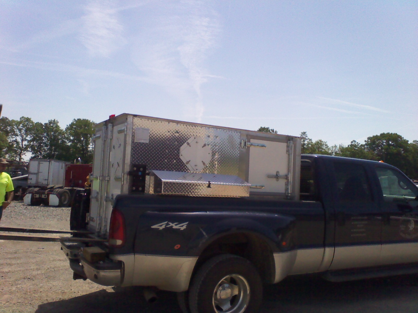 explosive storage containment box on truck
