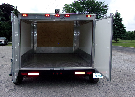 Trailer mounted van body